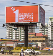 billboard in cambodia